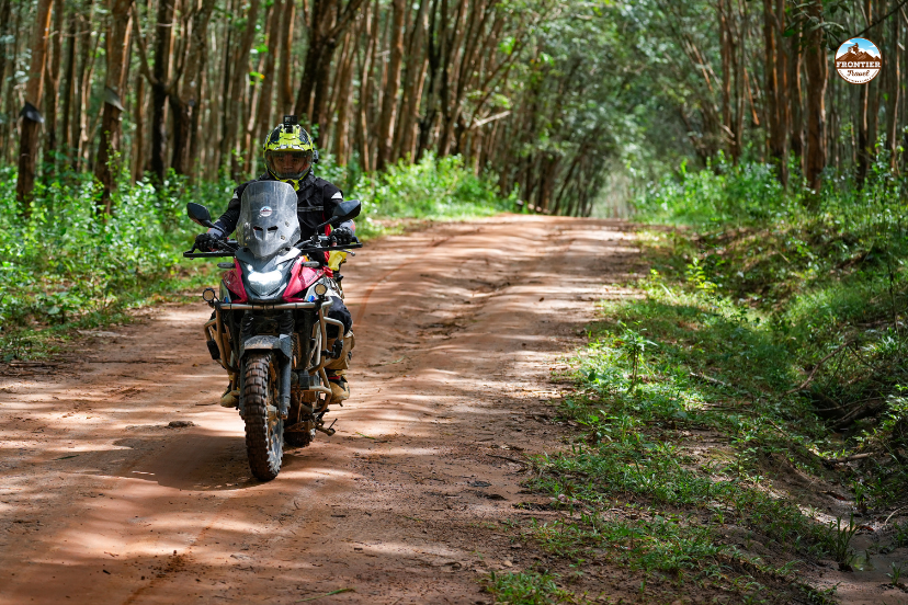 Riders experiencing big-bike touring along the Ho Chi Minh Trail.